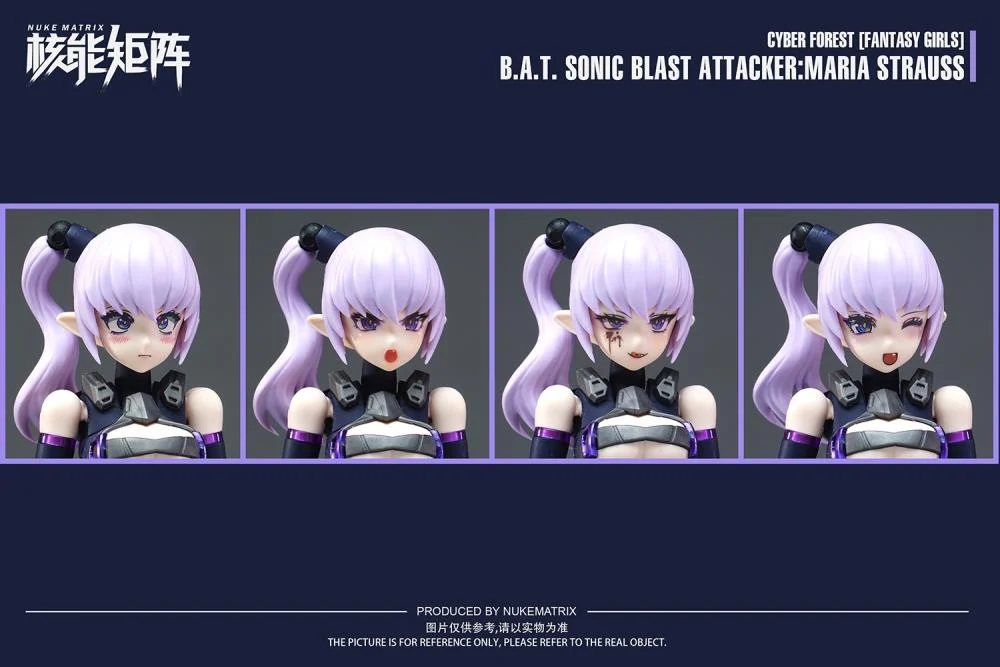 Cyber Forest Fantasy Girls B.A.T. Sonic Blast Attacker Maria Strauss 1/12 Scale Model Kit - Image 14