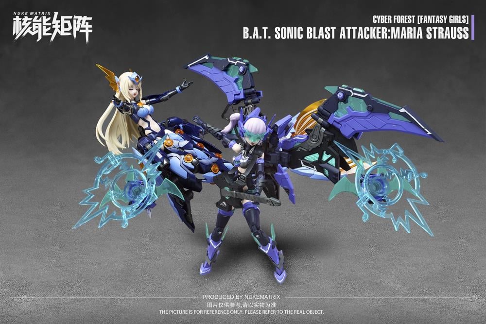 Cyber Forest Fantasy Girls B.A.T. Sonic Blast Attacker Maria Strauss 1/12 Scale Model Kit - Image 15