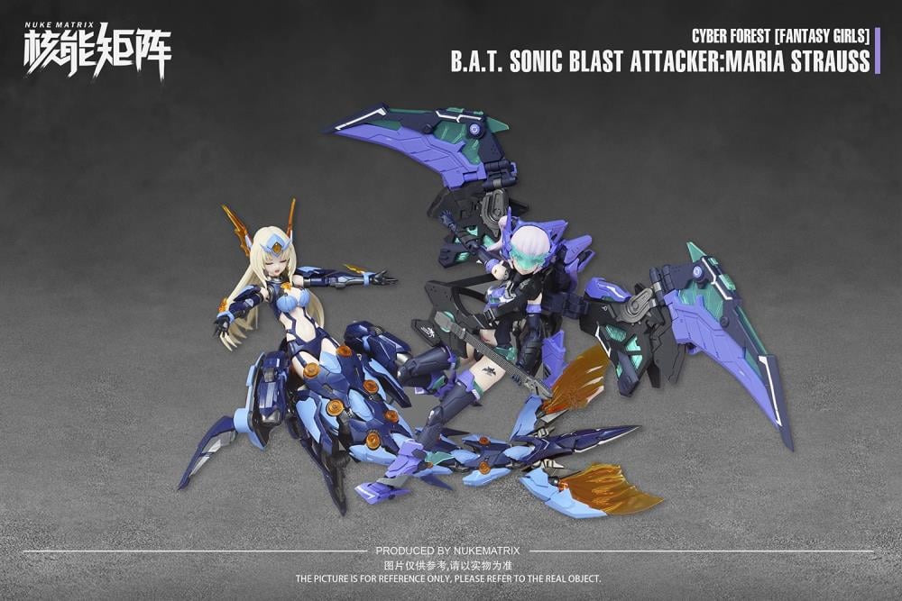 Cyber Forest Fantasy Girls B.A.T. Sonic Blast Attacker Maria Strauss 1/12 Scale Model Kit - Image 16