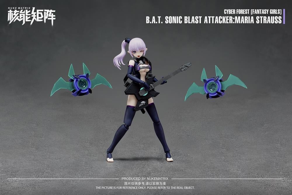 Cyber Forest Fantasy Girls B.A.T. Sonic Blast Attacker Maria Strauss 1/12 Scale Model Kit - Image 4