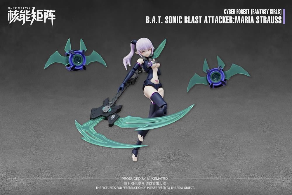 Cyber Forest Fantasy Girls B.A.T. Sonic Blast Attacker Maria Strauss 1/12 Scale Model Kit - Image 7
