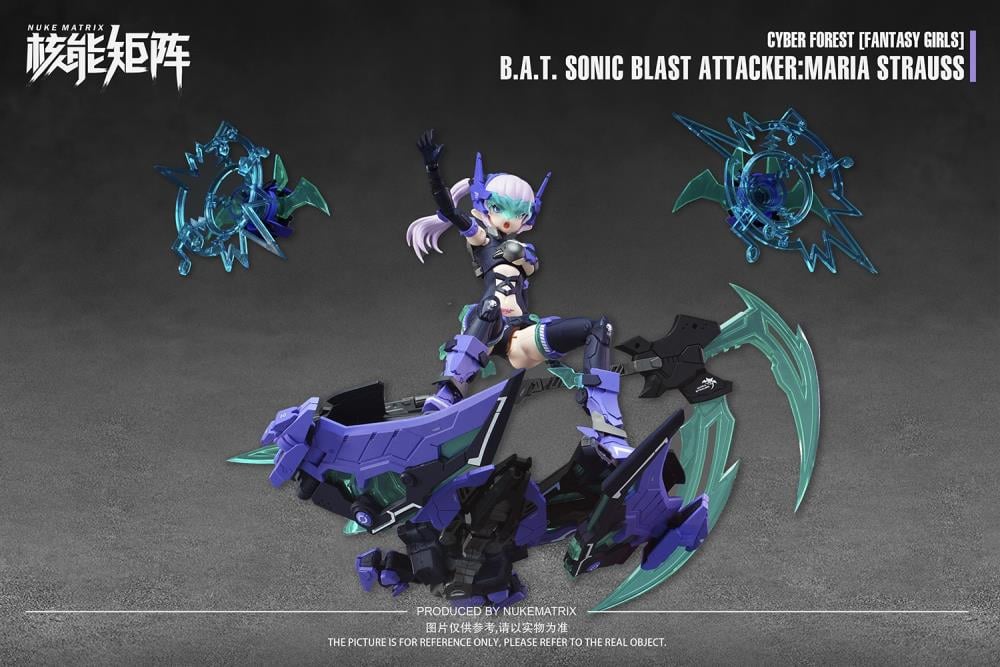 Cyber Forest Fantasy Girls B.A.T. Sonic Blast Attacker Maria Strauss 1/12 Scale Model Kit - Image 8