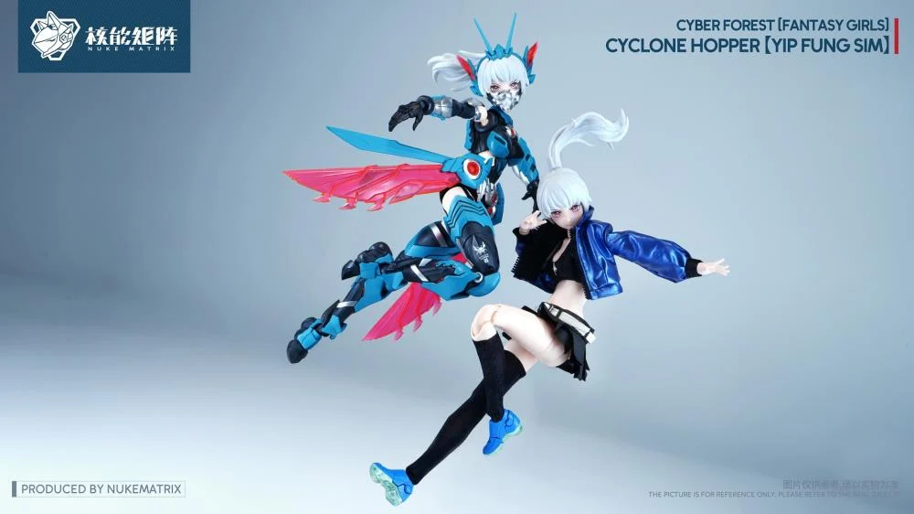 Cyber Forest Fantasy Girls Cyclone Hopper Yip Fung Sim 1/12 Scale Model Kit (With Bonus) - Image 12