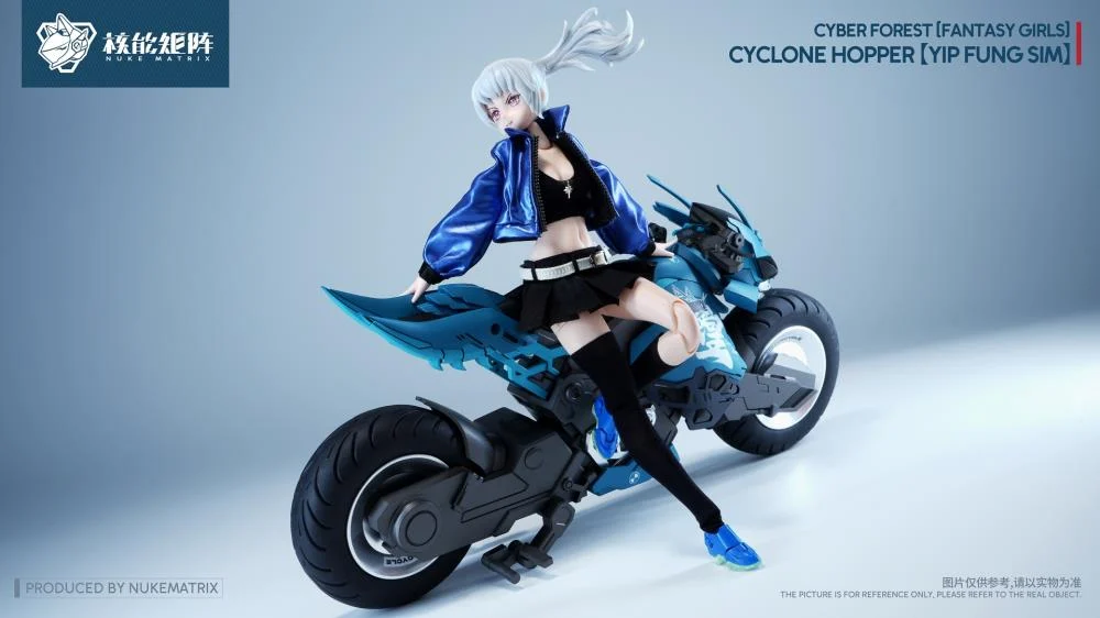 Cyber Forest Fantasy Girls Cyclone Hopper Yip Fung Sim 1/12 Scale Model Kit (With Bonus) - Image 13