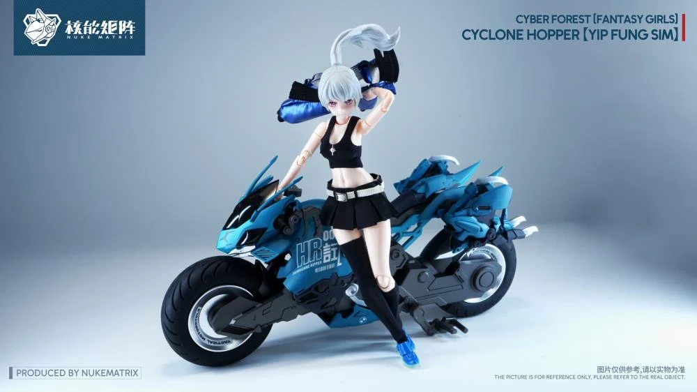 Cyber Forest Fantasy Girls Cyclone Hopper Yip Fung Sim 1/12 Scale Model Kit (With Bonus) - Image 14