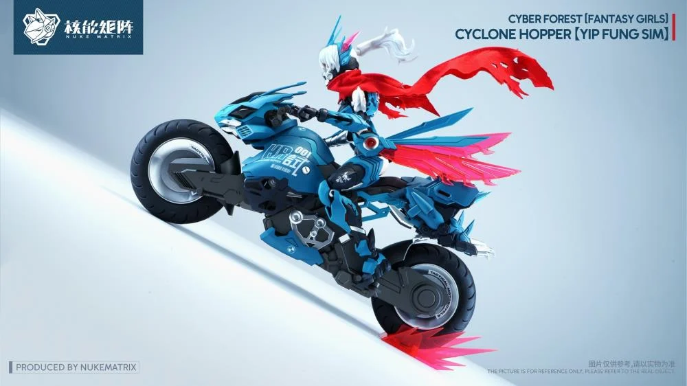 Cyber Forest Fantasy Girls Cyclone Hopper Yip Fung Sim 1/12 Scale Model Kit (With Bonus) - Image 4