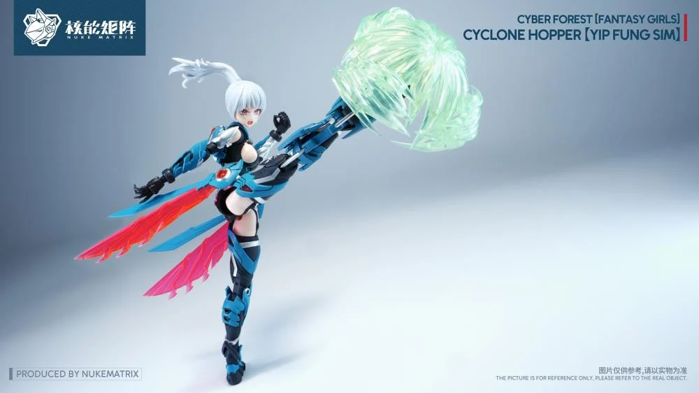 Cyber Forest Fantasy Girls Cyclone Hopper Yip Fung Sim 1/12 Scale Model Kit (With Bonus) - Image 6