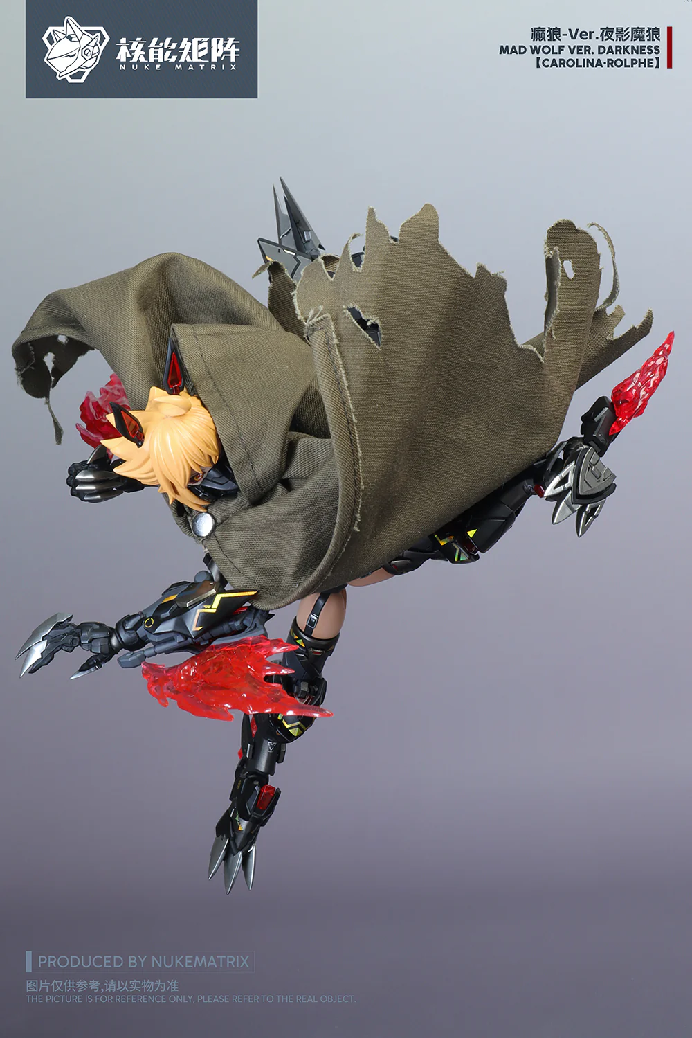 Cyber Forest Fantasy Girls Mad Wolf Ver. Darkness Carolina-Rolphe 1/12 Scale Model Kit - Image 11
