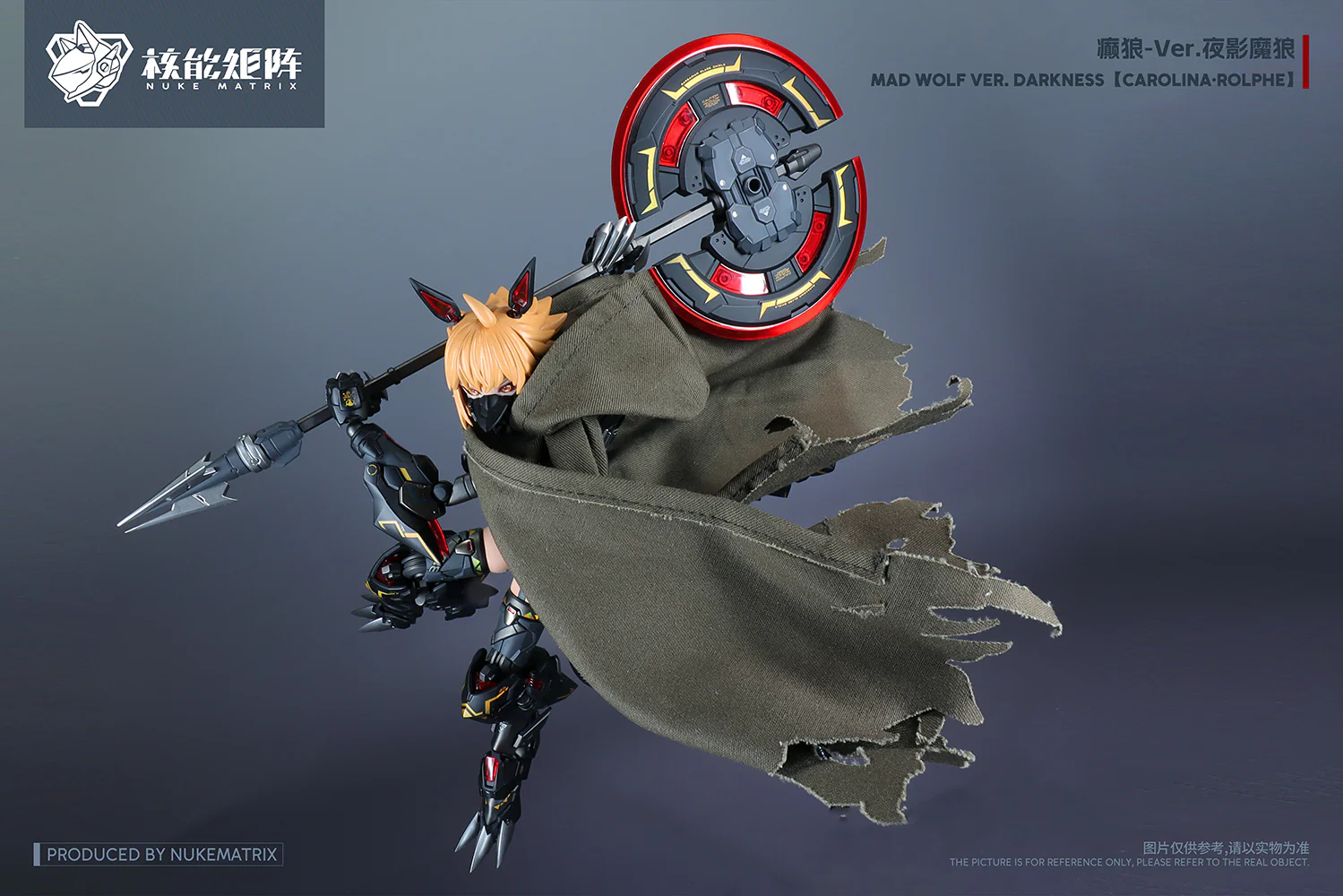 Cyber Forest Fantasy Girls Mad Wolf Ver. Darkness Carolina-Rolphe 1/12 Scale Model Kit - Image 23