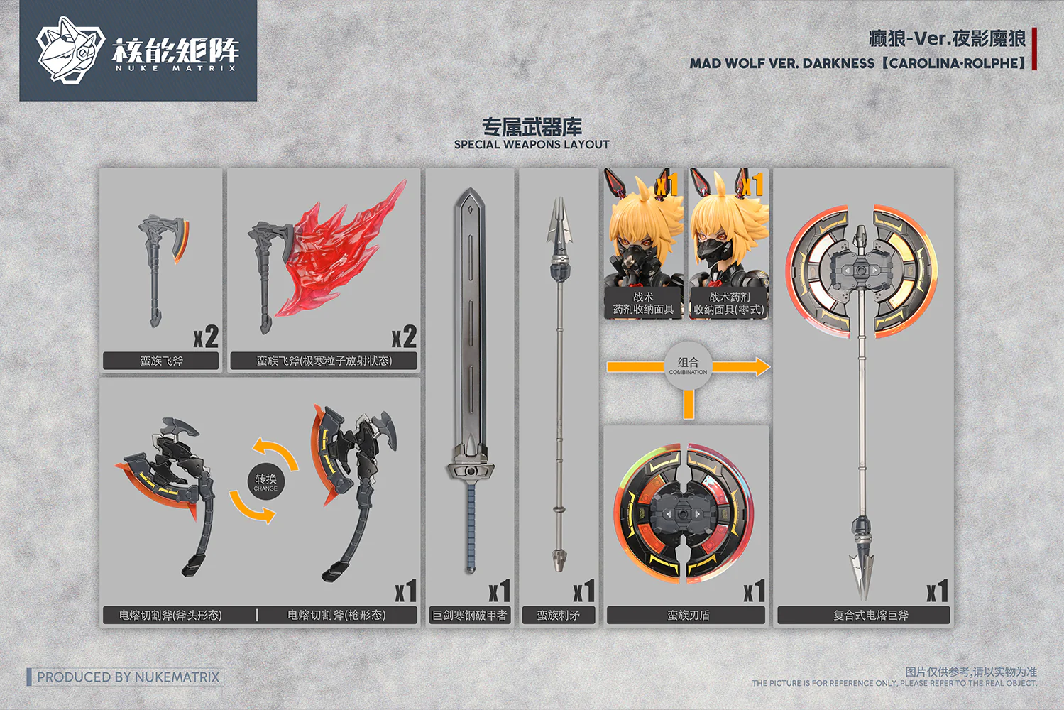 Cyber Forest Fantasy Girls Mad Wolf Ver. Darkness Carolina-Rolphe 1/12 Scale Model Kit - Image 24