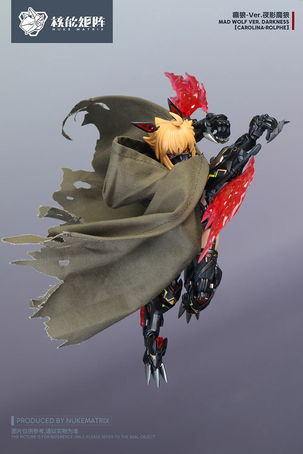 Cyber Forest Fantasy Girls Mad Wolf Ver. Darkness Carolina-Rolphe 1/12 Scale Model Kit - Image 9