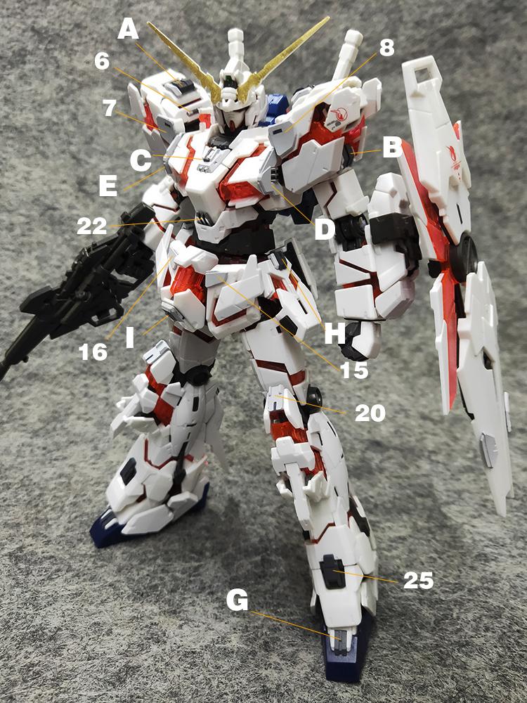 D.U.A Details Upgrade Accessories GP-013 RG Unicorn - Image 2