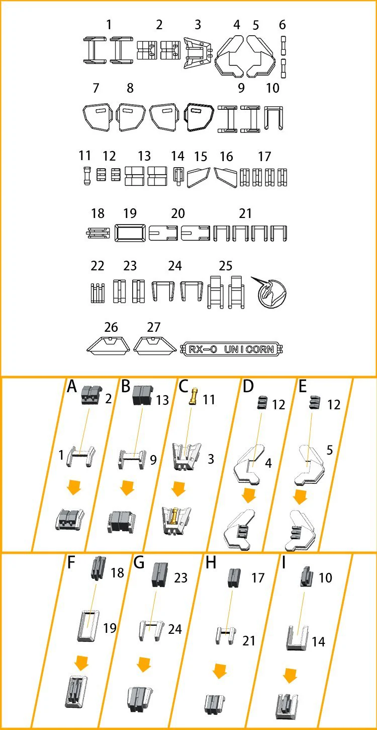 D.U.A Details Upgrade Accessories GP-013 RG Unicorn - Image 5