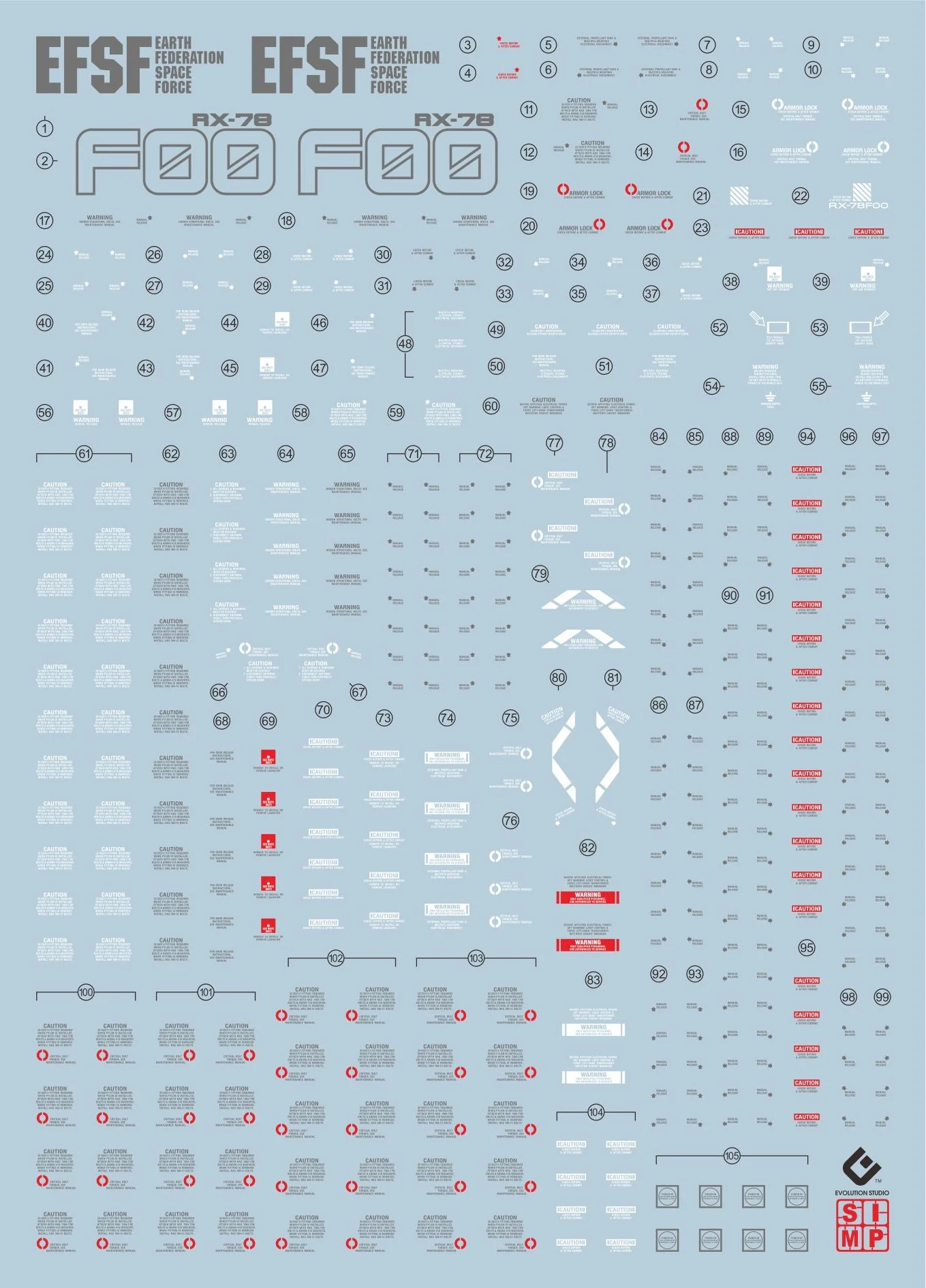 D19 Mega Size 78F0(Extrem Clear) Decal Sheet - Image 2