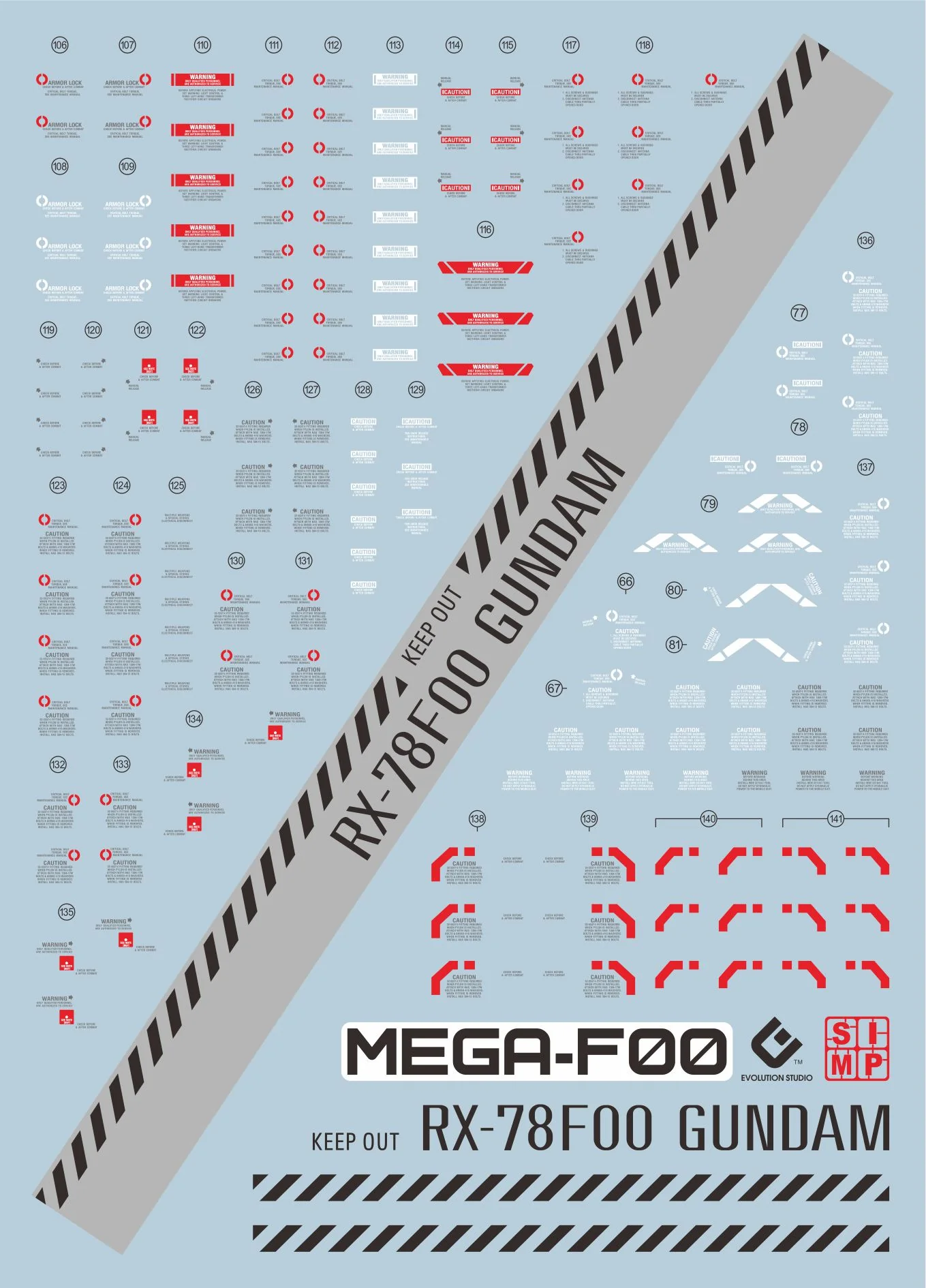 D19 Mega Size 78F0(Extrem Clear) Decal Sheet - Image 3