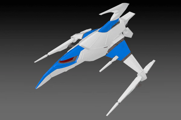 Darius 3F-1B Silver Hawk Space Fighter (2P Color) 1/144 Scale Model Kit - Image 3