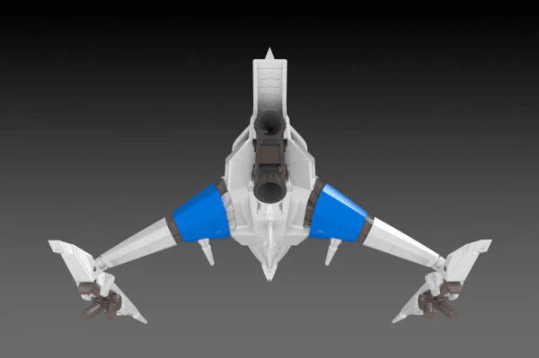 Darius 3F-1B Silver Hawk Space Fighter (2P Color) 1/144 Scale Model Kit - Image 5