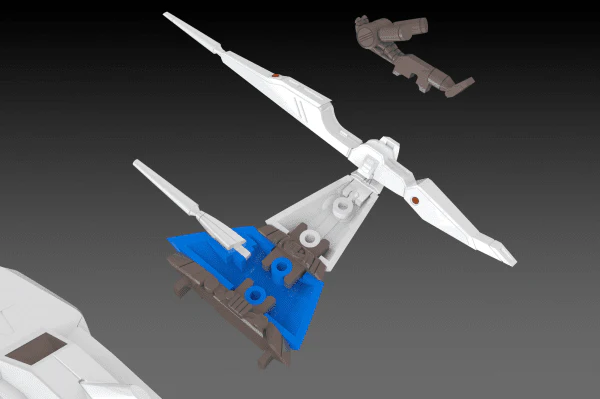 Darius 3F-1B Silver Hawk Space Fighter (2P Color) 1/144 Scale Model Kit - Image 7