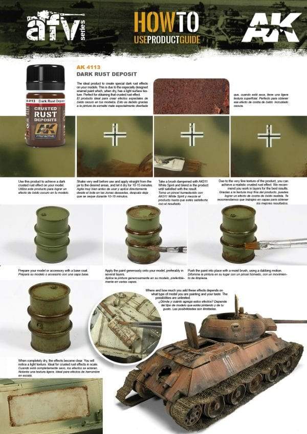 AK Interactive Dark Rust Deposit - Image 2