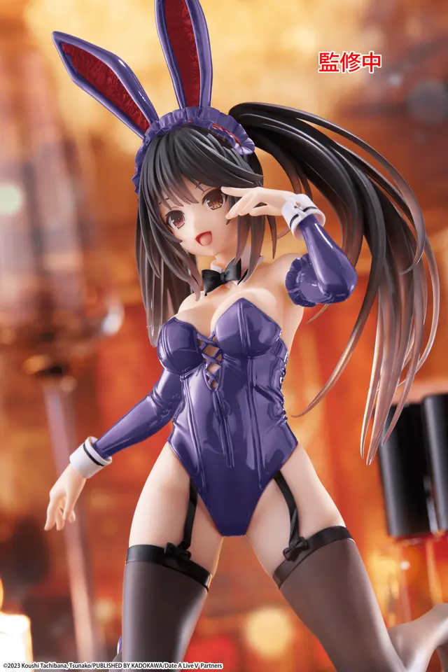 Date A Live V Desktop Cute Kurumi Tokisaki (Bunny Ver.) Figure (Renewal Edition) - Image 2
