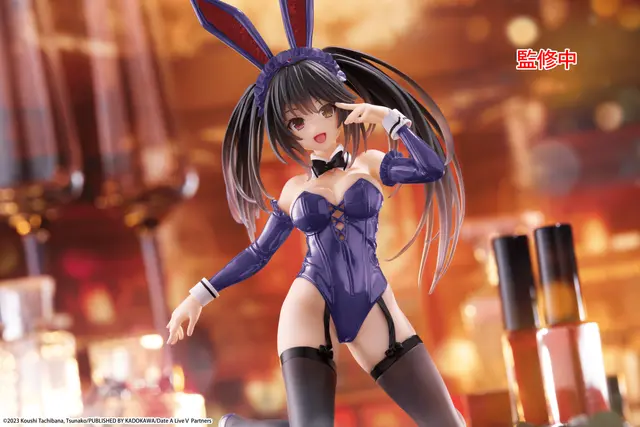 Date A Live V Desktop Cute Kurumi Tokisaki (Bunny Ver.) Figure (Renewal Edition) - Image 3