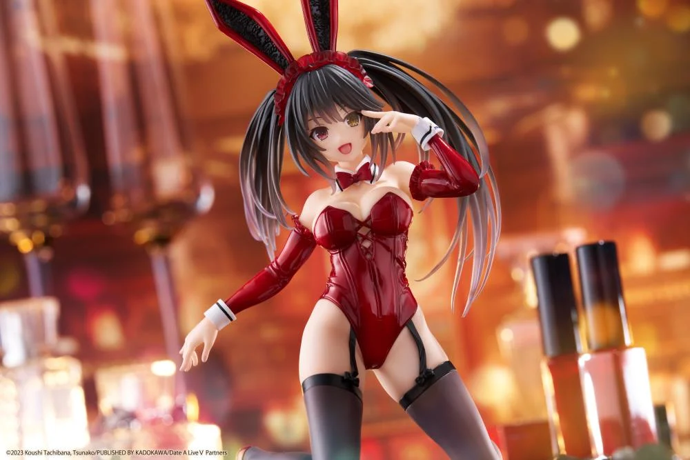 Date A Live V Desktop Cute Kurumi Tokisaki (Bunny Ver.) Figure - Image 4