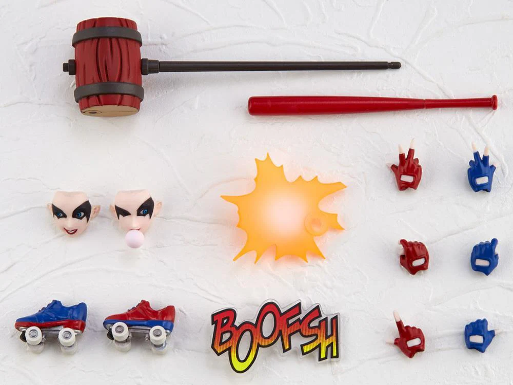 DC Comics Amazing Yamaguchi Revoltech No.015EX-2 Harley Quinn (Red x Blue Twintail Ver.) Exclusive - Image 10