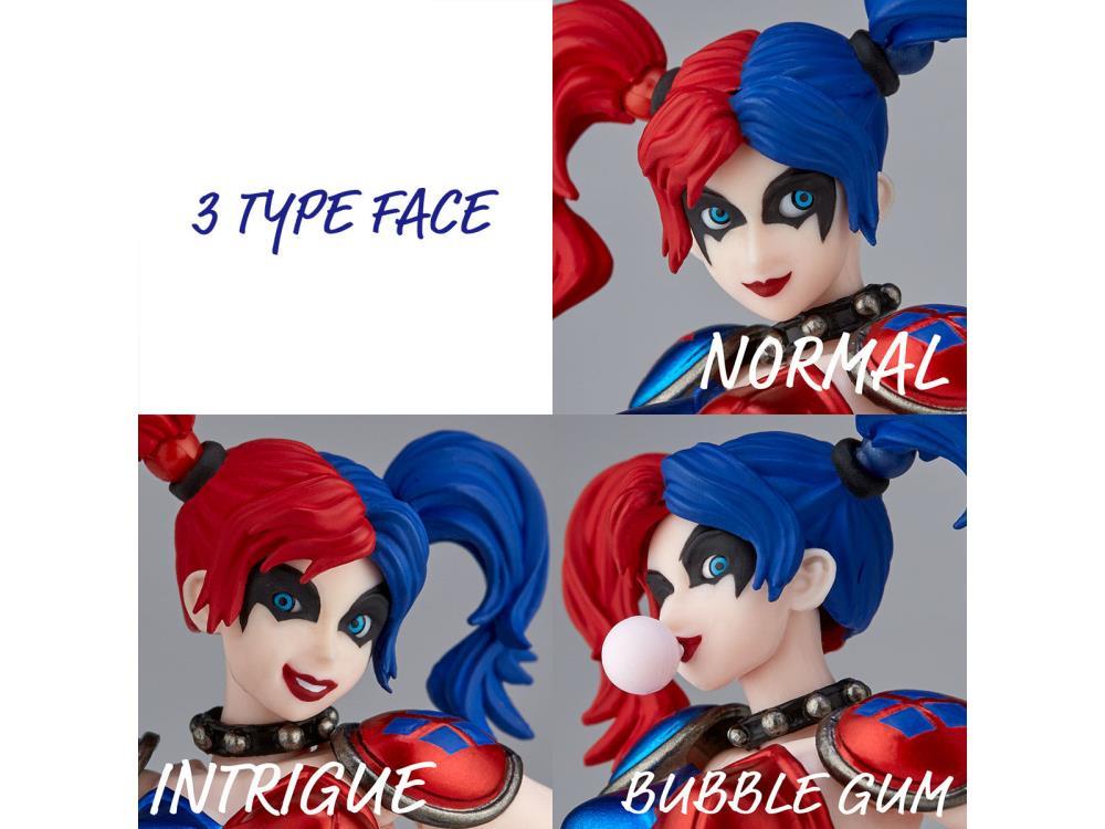DC Comics Amazing Yamaguchi Revoltech No.015EX-2 Harley Quinn (Red x Blue Twintail Ver.) Exclusive - Image 9