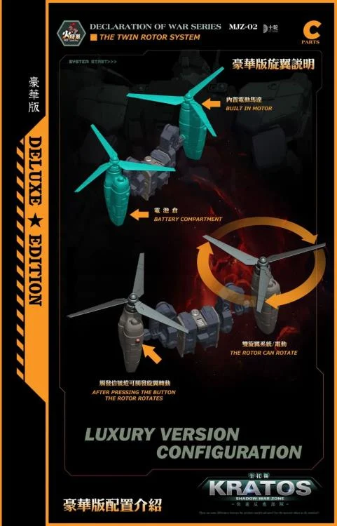 Declaration of War MJZ-02 Shadow War Zone (Deluxe Ver.) 1/100 Scale Action Figure - Image 14