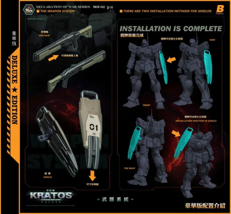 Declaration of War MJZ-02 Shadow War Zone (Deluxe Ver.) 1/100 Scale Action Figure - Image 15