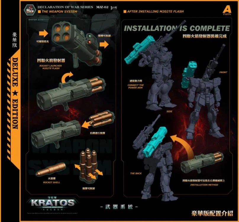 Declaration of War MJZ-02 Shadow War Zone (Deluxe Ver.) 1/100 Scale Action Figure - Image 16
