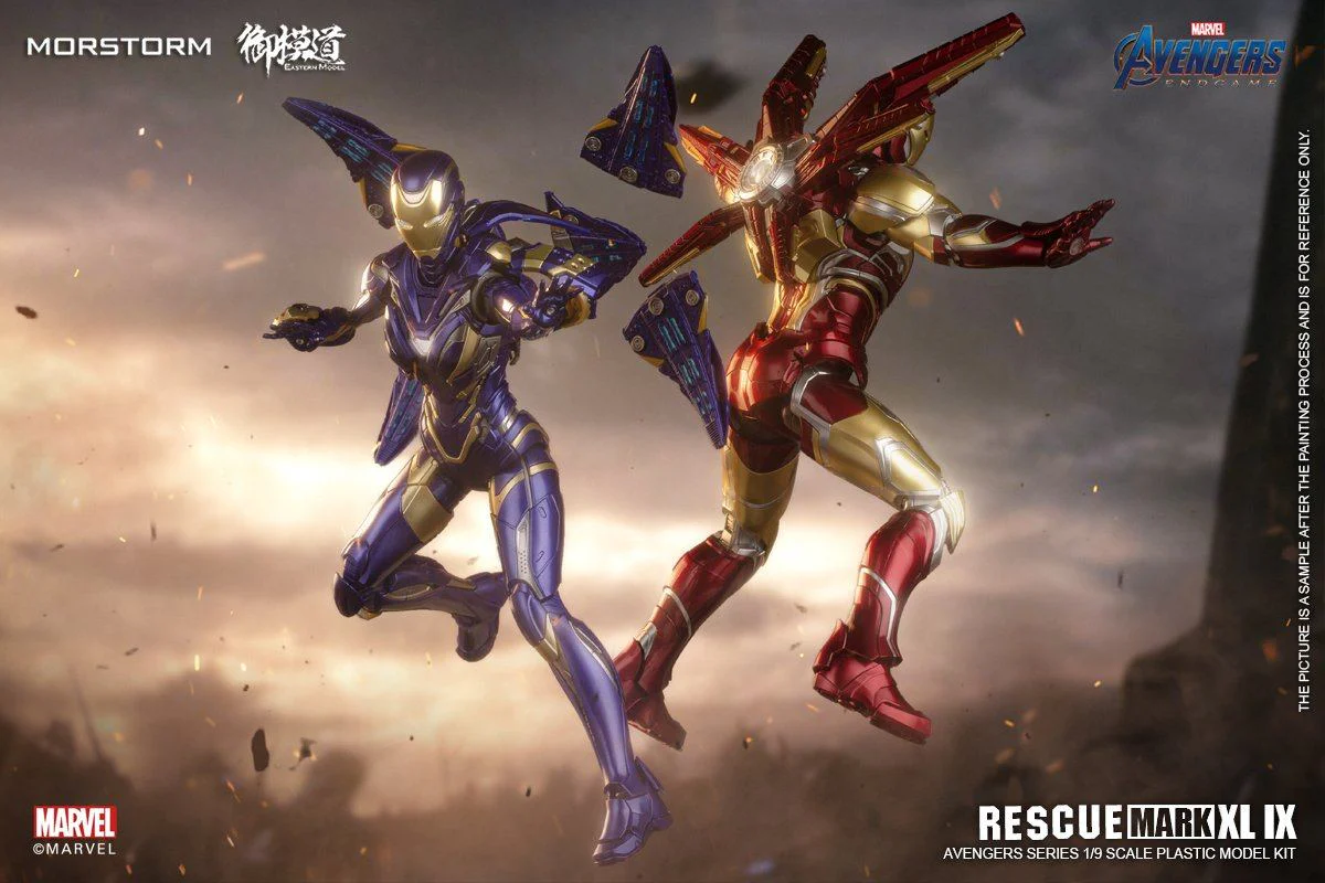 Avengers Endgame Rescue Mark 49 (Deluxe Ver.) 1/9 Scale Model Kit - Image 11