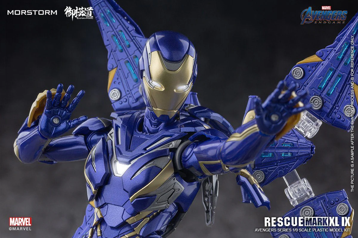Avengers Endgame Rescue Mark 49 (Deluxe Ver.) 1/9 Scale Model Kit - Image 5