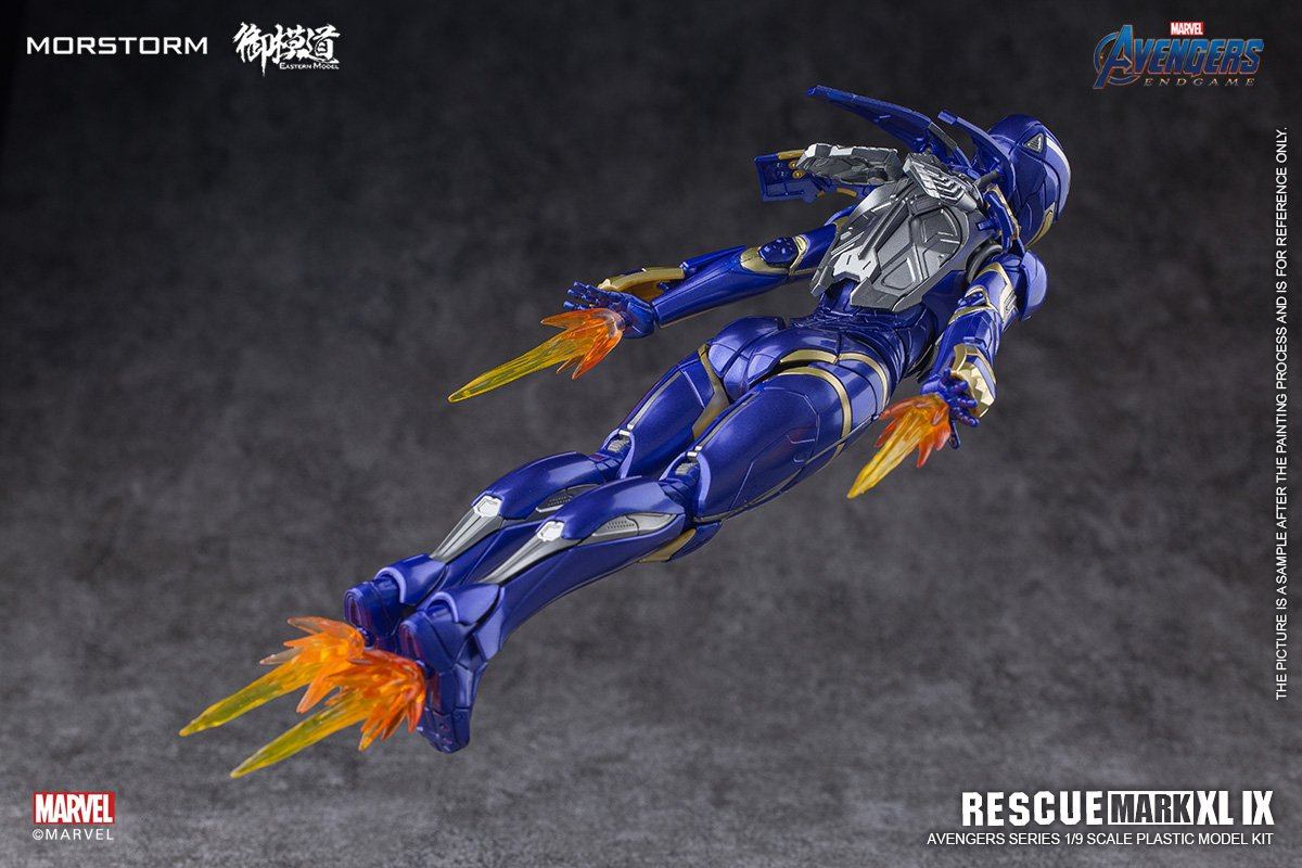 Avengers Endgame Rescue Mark 49 (Deluxe Ver.) 1/9 Scale Model Kit - Image 7
