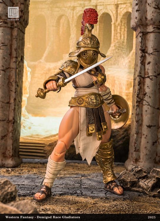 DEMIGOD Race Gladiators Divine Realm War Hero Series Akilias 1/12 Scale Action Figure (With Bonus) - Image 6