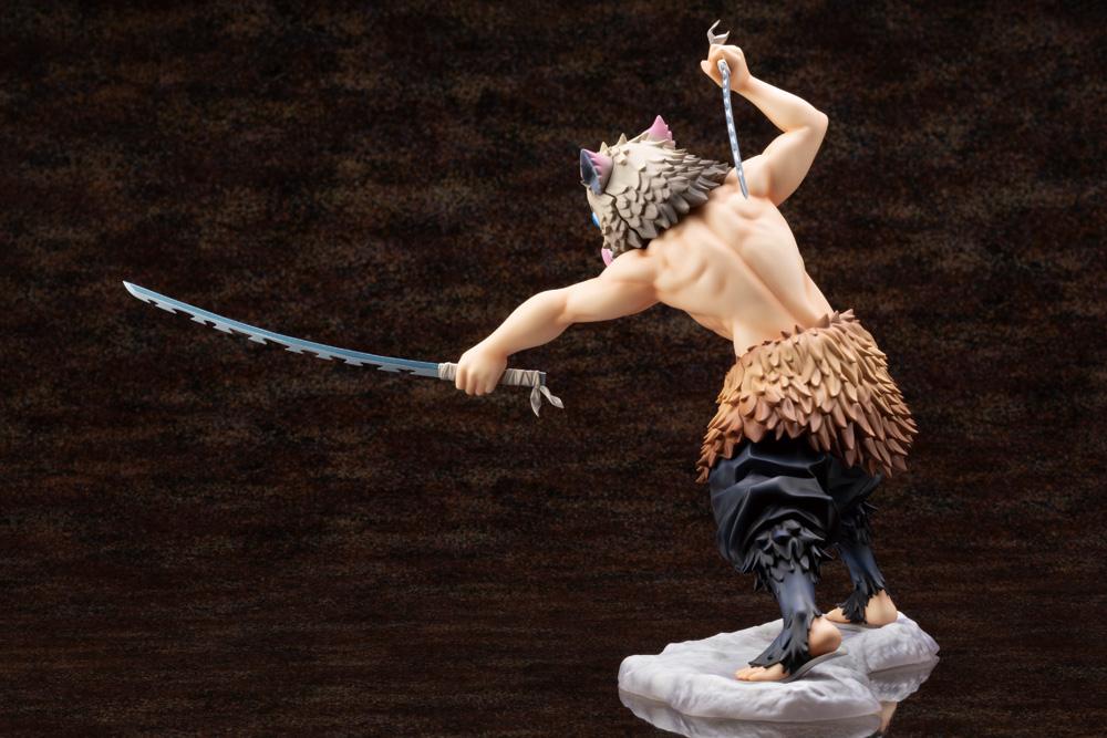 Demon Slayer: Kimetsu no Yaiba ArtFX J Inosuke Hashibira Statue - Image 7