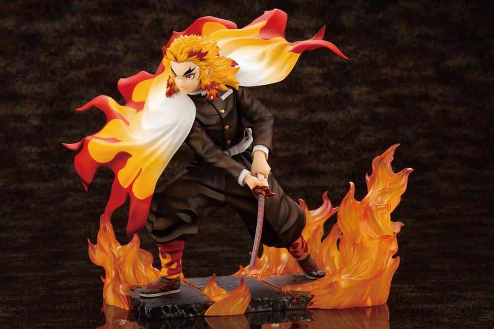 Demon Slayer: Kimetsu no Yaiba ArtFX J Kyoujurou Rengoku (Purgatory Anjuro) Statue - Image 3