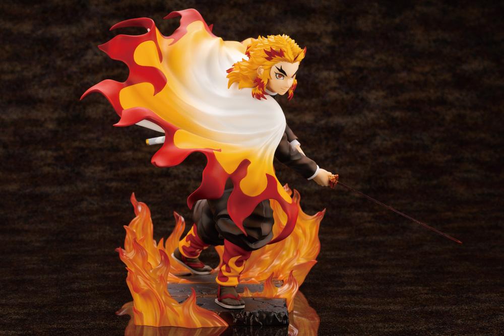 Demon Slayer: Kimetsu no Yaiba ArtFX J Kyoujurou Rengoku (Purgatory Anjuro) Statue - Image 5