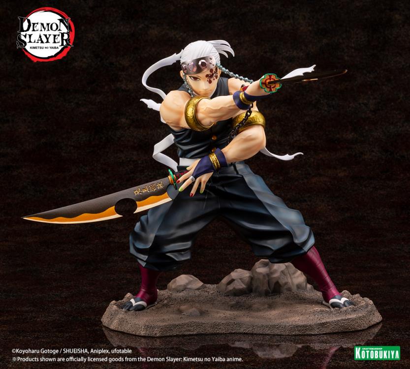 Demon Slayer: Kimetsu No Yaiba ArtFX J Tengen Uzui 1/8 Scale Statue - Image 12