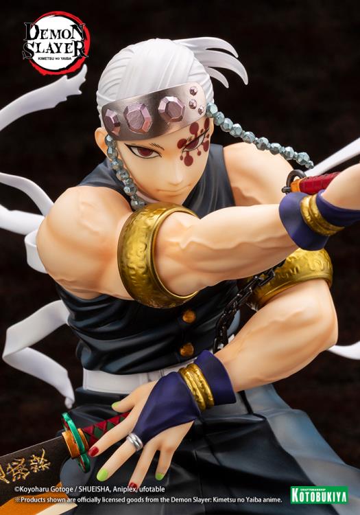 Demon Slayer: Kimetsu No Yaiba ArtFX J Tengen Uzui 1/8 Scale Statue - Image 3