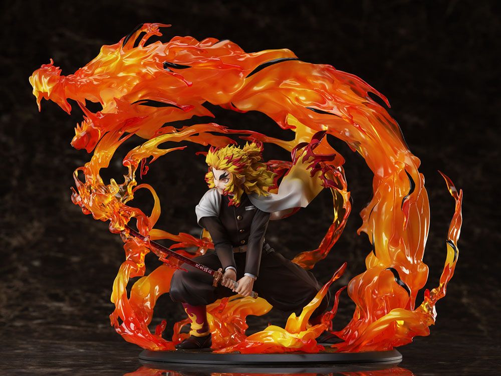 Demon Slayer: Kimetsu no Yaiba Kyojuro Rengoku (Flame Breathing Esoteric Art Ninth Form: Rengoku) 1/8 Scale Figure - Image 4