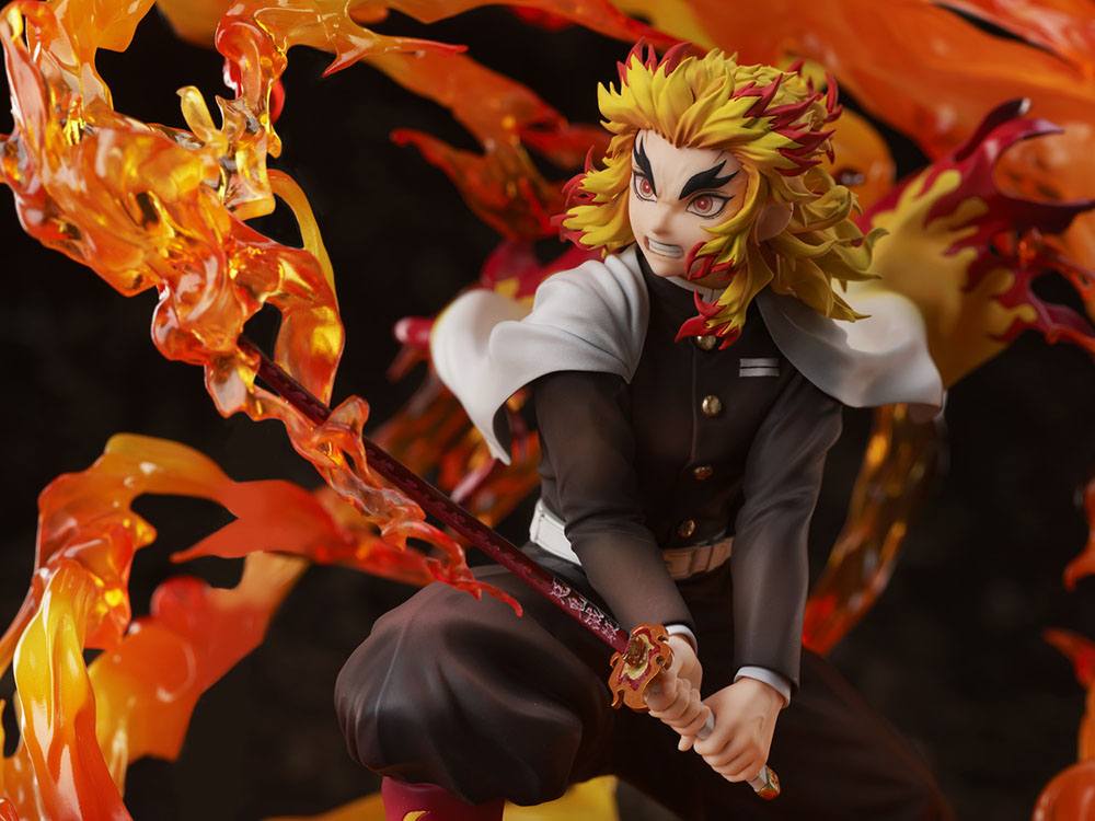Demon Slayer: Kimetsu no Yaiba Kyojuro Rengoku (Flame Breathing Esoteric Art Ninth Form: Rengoku) 1/8 Scale Figure - Image 8