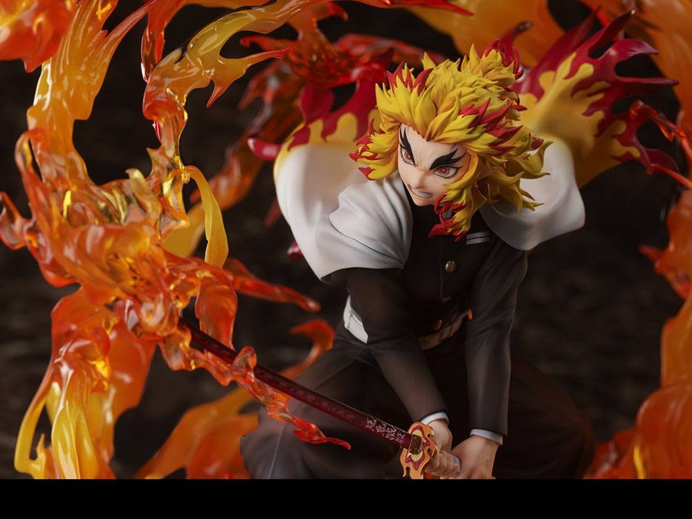 Demon Slayer: Kimetsu no Yaiba Kyojuro Rengoku (Flame Breathing Esoteric Art Ninth Form: Rengoku) 1/8 Scale Figure - Image 9