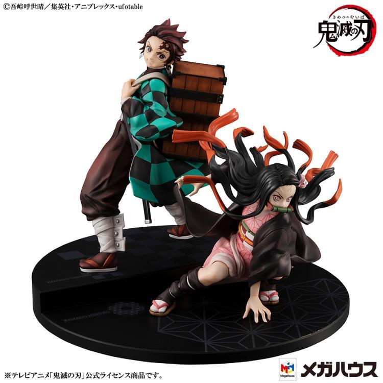 Demon Slayer Kimetsu no Yaiba Precious G.E.M. Tanjiro & Nezuko Kamado (Brother & Sister) - Image 2