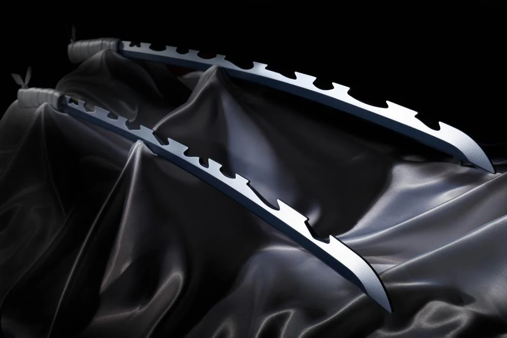 Demon Slayer: Kimetsu no Yaiba Proplica Inosuke Hashibara's Nichirin Swords - Image 3