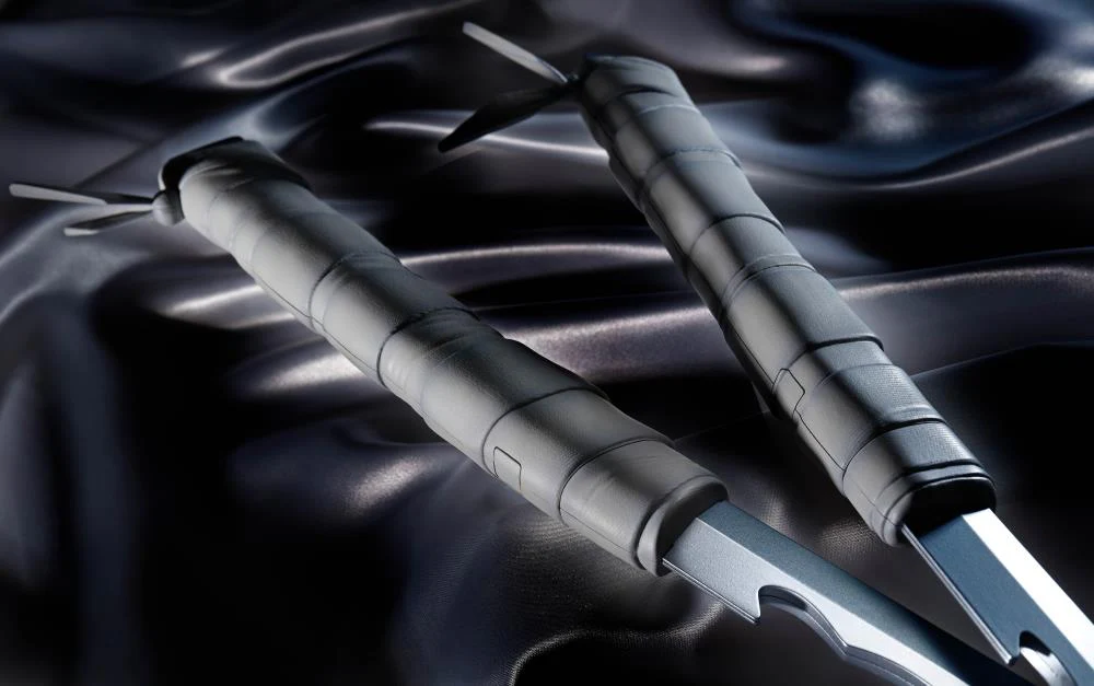 Demon Slayer: Kimetsu no Yaiba Proplica Inosuke Hashibara's Nichirin Swords - Image 4