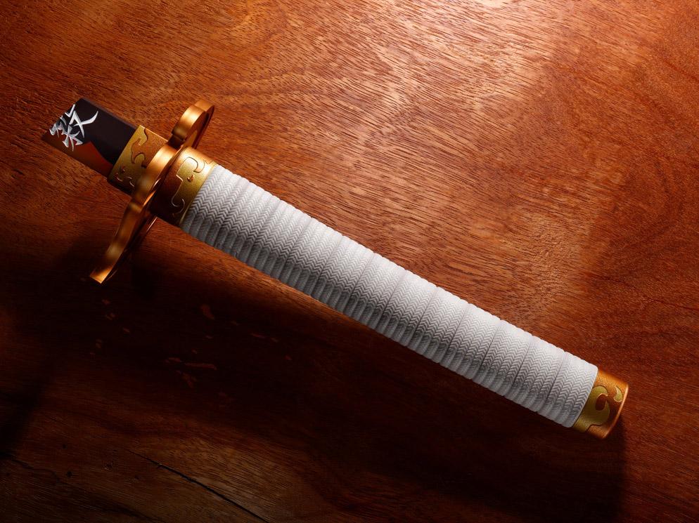 Kimetsu no Yaiba Proplica Kyojuro Rengoku's Broken Nichirin Sword - Image 3