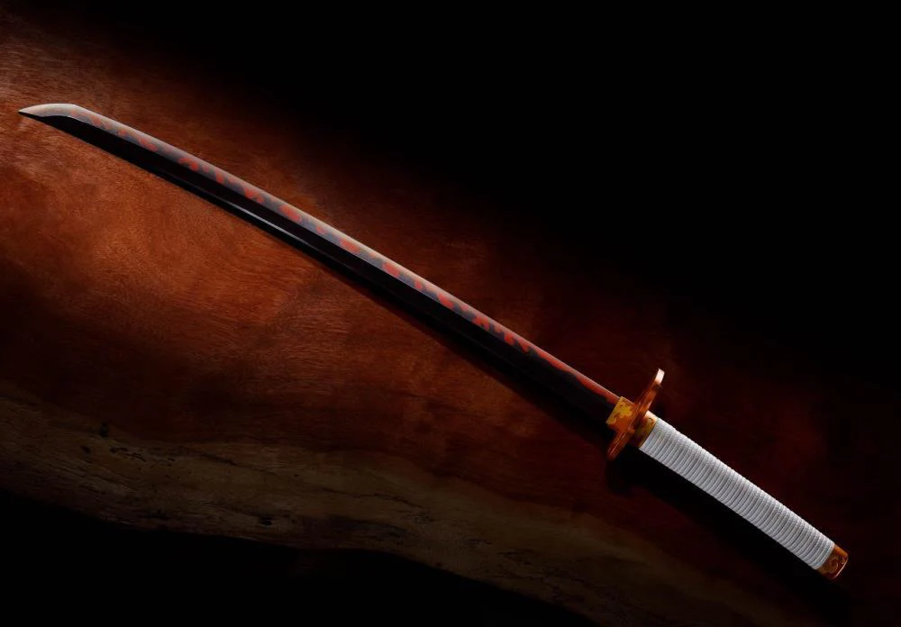 Demon Slayer: Kimetsu no Yaiba Proplica Kyojuro Rengoku's Nichirin Sword - Image 5