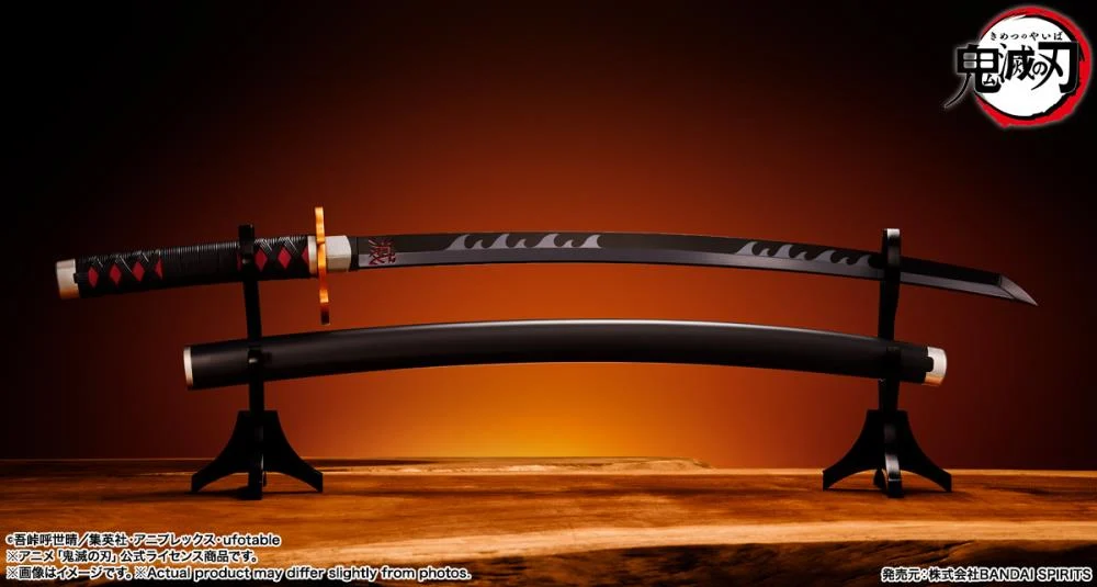 Demon Slayer Kimetsu no Yaiba Proplica Tanjiro Kamado (Kyojuro Rengoku's Sword Guard Ver.) Nichirin Sword - Image 10