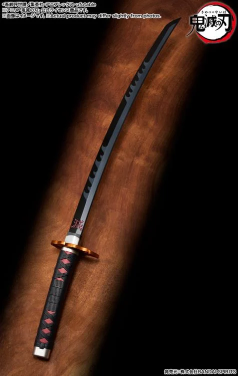 Demon Slayer Kimetsu no Yaiba Proplica Tanjiro Kamado (Kyojuro Rengoku's Sword Guard Ver.) Nichirin Sword - Image 3